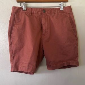 Bonobos 7 In Slim Short in Burnt Brick